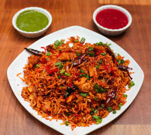 Schezwan Egg Fried Rice