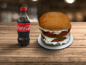 Cheesy Biglicious Burger Combo + Coke 250 ml PET