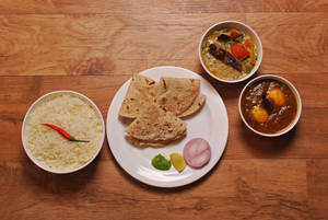 Egg Curry Thali