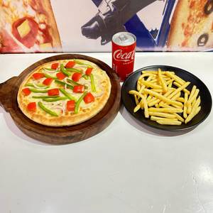 Meal For 1 Veg Combo  (Regular Pizza + French Fres + Coke 180Ml)