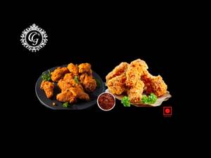Fried Chicken Wings [ 3 Pcs] + Crispy Chicken Strips [ 3 Pcs] 