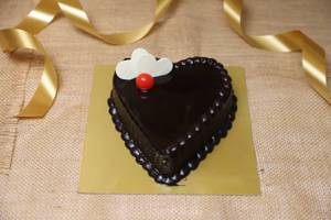 Valentine's Heart Shaped Truffle Cake