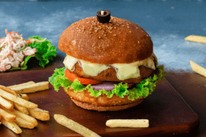 Spicy Paneer Patty Burger