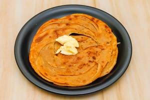Lachha Parantha ( Amul Butter Added ) ( Desi Ghee Preparation )