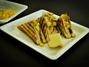 Corn Cheese Grill Sandwich