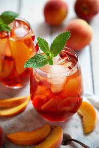 Peach iced tea