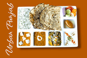 Punjabi Thali With Tandoori Roti