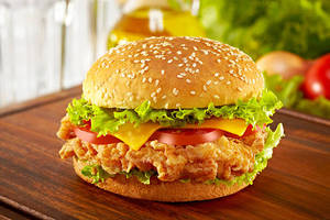 Chicken tikka burger