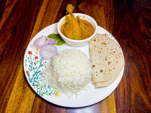Bihari Chicken Thali