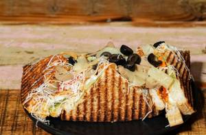 Mushroom Cheese Grill Sandwich