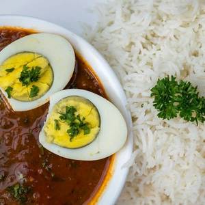 Anda Masala With Paratha/rice
