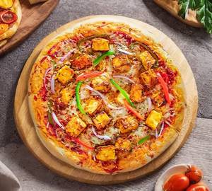 Paneer tikka pizza