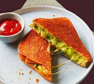 Masala cheese toast sandwich