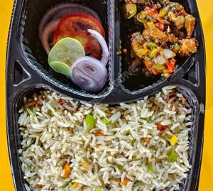 Egg Fried Rice+ Chilli Chicken