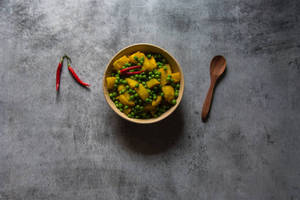 Aloo Matar Fried