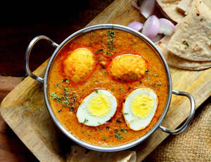 Egg curry +  roti