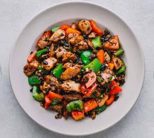 Chicken In Blackbean Sauce [dry] 6pcs Boneless