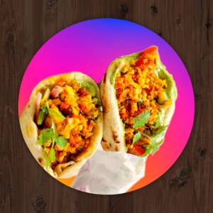 Egg Bhurji Kathi Roll