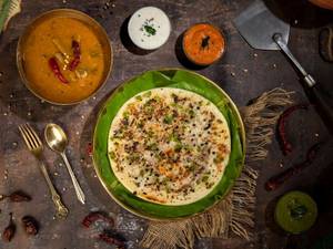 Onion Pepper Uttapam