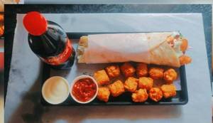 Potato Roll + Chilly Poppers Regular + Coke (250 ml)