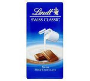 Lindt swiss classic milk chocolate 100 gm