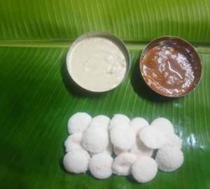Button Idli [18 Pieces] With Chutney (one Rupee Coin Size )