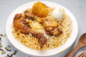 Chicken 4pc Dum Special Biryani Egg Aalu Raita1kg