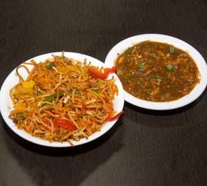 Veg Triple Schezwan Noodles 