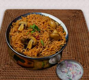 Mushroom Dum Biryani