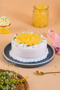 Eggless Pineapple Cake