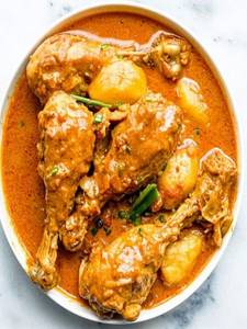 Chicken Fry Double Joint Biryani ( Semi Gravy)