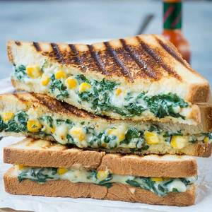 Spinach Corn Grilled Sandwich