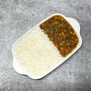 White Peas Chole Rice Box
