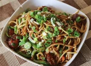Veg Manchurian Noodles