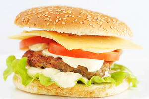 Double Trouble Cottage Cheese Burger