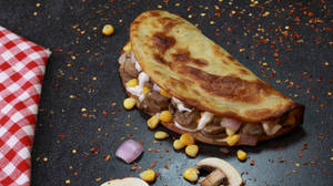 Mushrooms & Onion Taco's