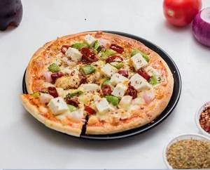 Veg corn pizza with extra cheese(8inches)
