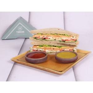 Chicken Salami Brown Bread Sandwich