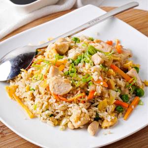 Fried rice chicken