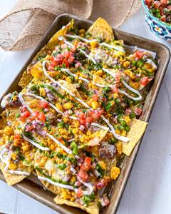 Shredded Paneer Nachos