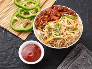 Paneer Noodles + Manchurian