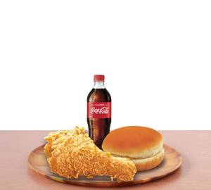 1 Pcs Chicken + 1 Bun + 250 Ml Cola Or Sprite