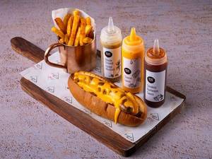 East Indian Bottle Masala Spiced Pork Sausage Hot Dog