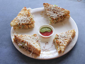 Cheese Masala Toast Sandwich