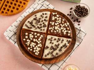 Black And White Chocolate Waffle Cake