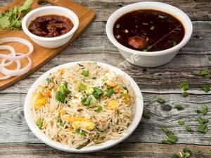 Chicken Manchurian Fried Rice
