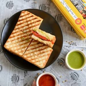 Grilled Masala Bombay Sandwich With Cheese