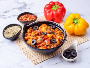 Italian Macaroni Pasta With Olives