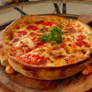 Deep Dish Four Cheese Pizza