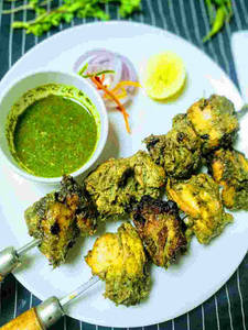Chicken Hariyali Tikka